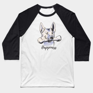 Dog Bon happiness Baseball T-Shirt